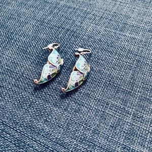 Fossil Butterfly Earrings